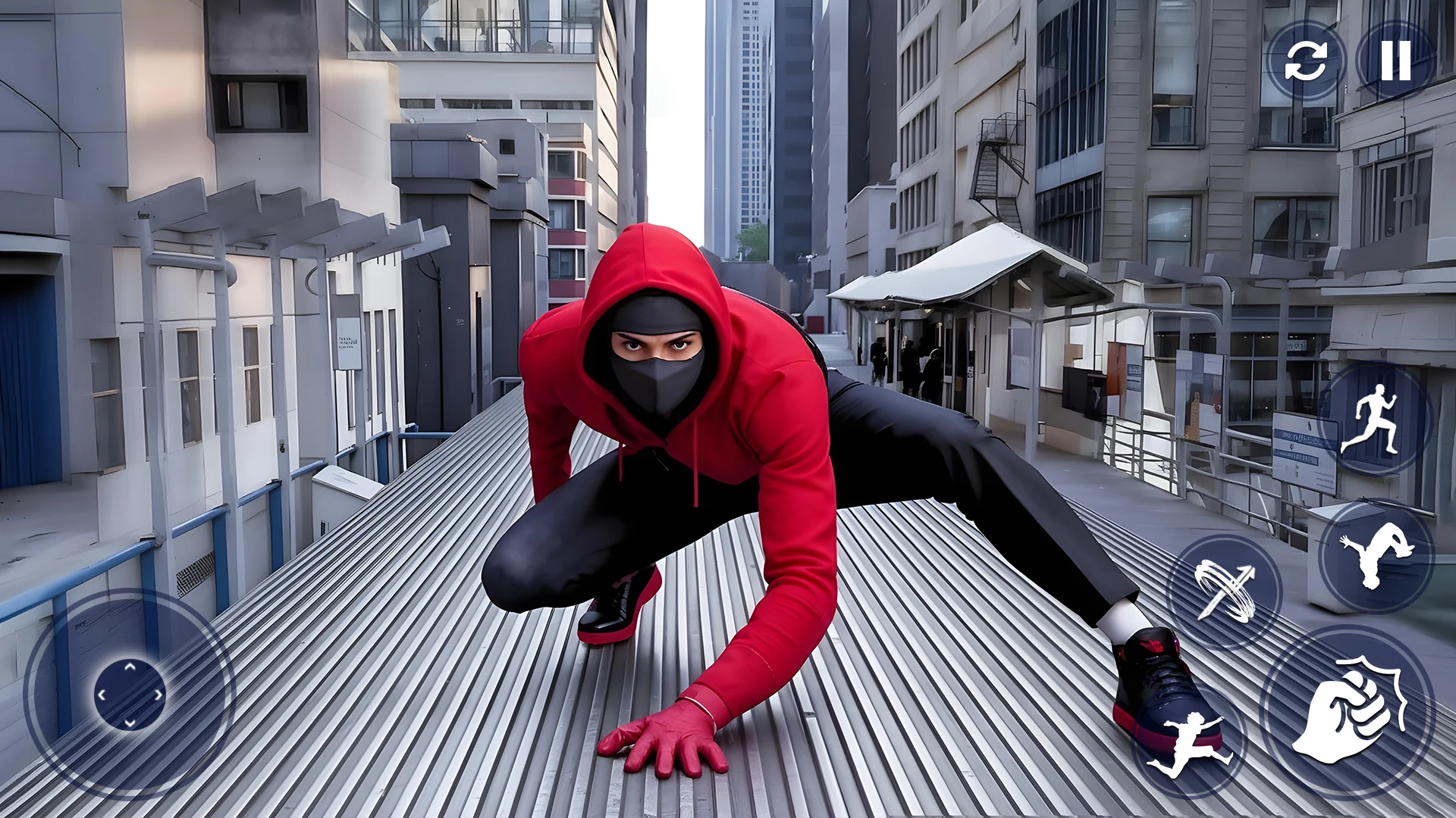 Flying Spider Hero City Action screenshot